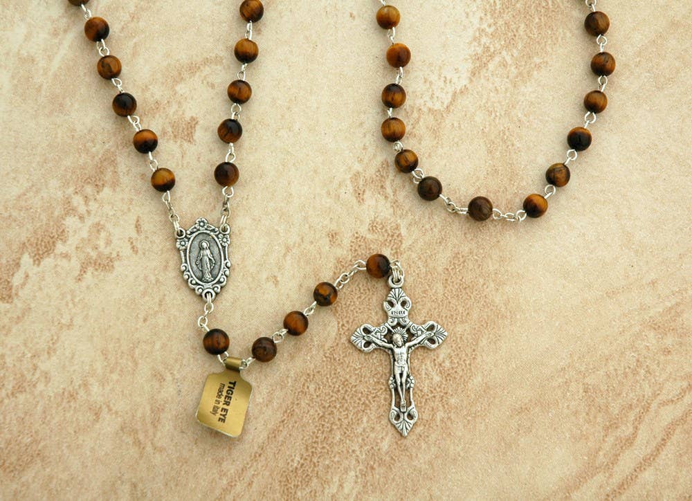 Tiger Eye Rosary